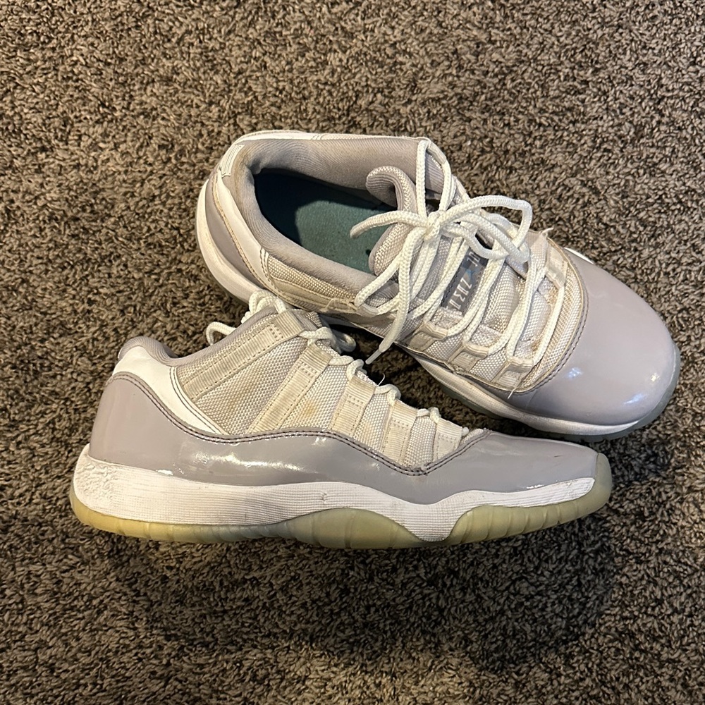 Nike air Jordan 11 cement low size 5.5 kids White and Gray Sneakers